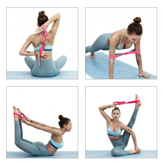 Stretch Yoga Strap Yoga Exercise Strap Bands Portable Muscle Stretch Strap for Yoga Stretching for Home Gym Body Workout Stretch Yoga Strap Yoga Exercise Strap Bands Portable Muscle Stretch Strap for Yoga Stretching for Home Gym Body Workout