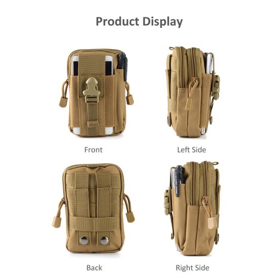Black Portable Outdoor Tactical Pocket Bag Mobile Phone Waist Bag Wearing Belt Running Multi-functional Bag for Camping Hiking Fishing Black Portable Outdoor Tactical Pocket Bag Mobile Phone Waist Bag Wearing Belt Running Multi-functional Bag for Camping Hiking Fishing