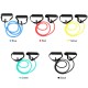 Resistance Toning Tube Bands Fitness Workout Elastic Exercise Band with Door Anchor and Carry Bag Resistance Toning Tube Bands Fitness Workout Elastic Exercise Band with Door Anchor and Carry Bag