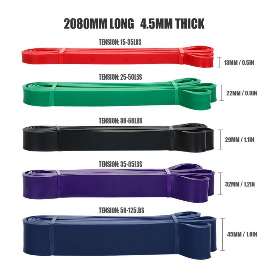 208cm Resistance Loop Band Natural Latex Yoga Strength Training Stretch Band Home Gym Fitness Exercise Workout Elastic Band with Carry Bag 208cm Resistance Loop Band Natural Latex Yoga Strength Training Stretch Band Home Gym Fitness Exercise Workout Elastic Band with Carry Bag