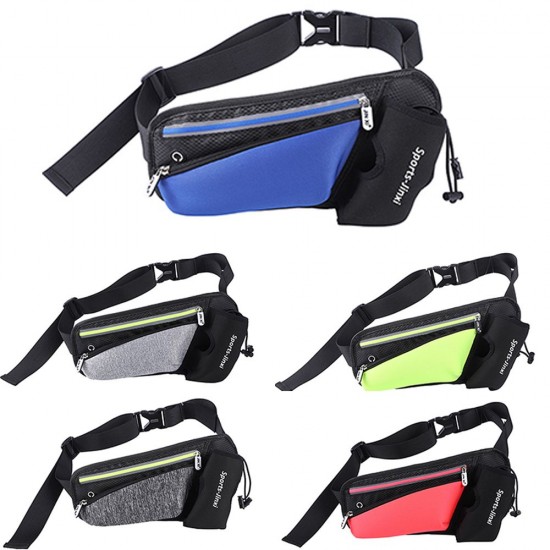 Unisex Waist Bag Waterproof Large Capacity Adjustable Strap Zipper Reflective Stripe Climbing Hiking Sports Bag Waist Pack Unisex Waist Bag Waterproof Large Capacity Adjustable Strap Zipper Reflective Stripe Climbing Hiking Sports Bag Waist Pack