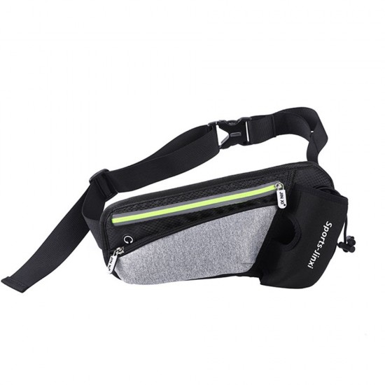 Unisex Waist Bag Waterproof Large Capacity Adjustable Strap Zipper Reflective Stripe Climbing Hiking Sports Bag Waist Pack Unisex Waist Bag Waterproof Large Capacity Adjustable Strap Zipper Reflective Stripe Climbing Hiking Sports Bag Waist Pack