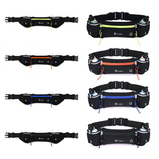 Waist Bag Running Belt with Water Bottles Phone Bag Waterproof for Sport Fitness Waist Bag Running Belt with Water Bottles Phone Bag Waterproof for Sport Fitness