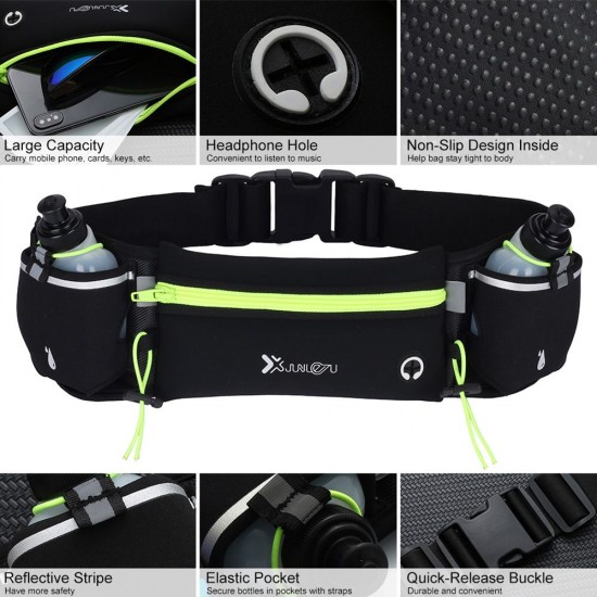 Waist Bag Running Belt with Water Bottles Phone Bag Waterproof for Sport Fitness Waist Bag Running Belt with Water Bottles Phone Bag Waterproof for Sport Fitness