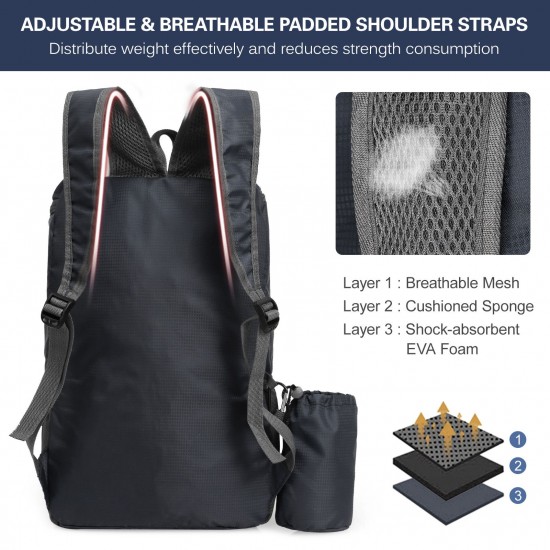 20L Lightweight Folding Backpack Water Repellent Bag for Cycling Camping Climbing Hiking Traveling Schooling 20L Lightweight Folding Backpack Water Repellent Bag for Cycling Camping Climbing Hiking Traveling Schooling