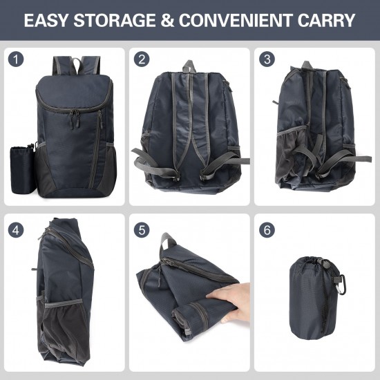 20L Lightweight Folding Backpack Water Repellent Bag for Cycling Camping Climbing Hiking Traveling Schooling 20L Lightweight Folding Backpack Water Repellent Bag for Cycling Camping Climbing Hiking Traveling Schooling