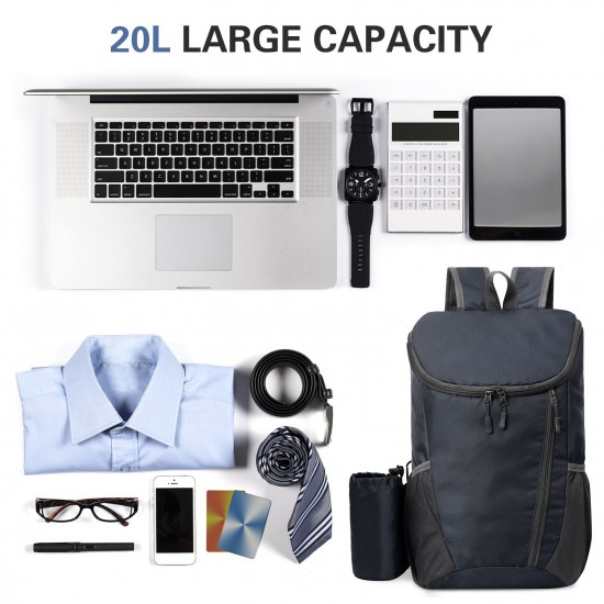 20L Lightweight Folding Backpack Water Repellent Bag for Cycling Camping Climbing Hiking Traveling Schooling 20L Lightweight Folding Backpack Water Repellent Bag for Cycling Camping Climbing Hiking Traveling Schooling