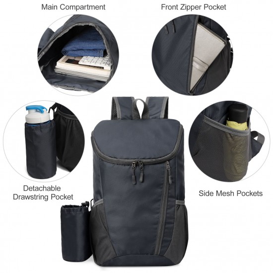 20L Lightweight Folding Backpack Water Repellent Bag for Cycling Camping Climbing Hiking Traveling Schooling 20L Lightweight Folding Backpack Water Repellent Bag for Cycling Camping Climbing Hiking Traveling Schooling