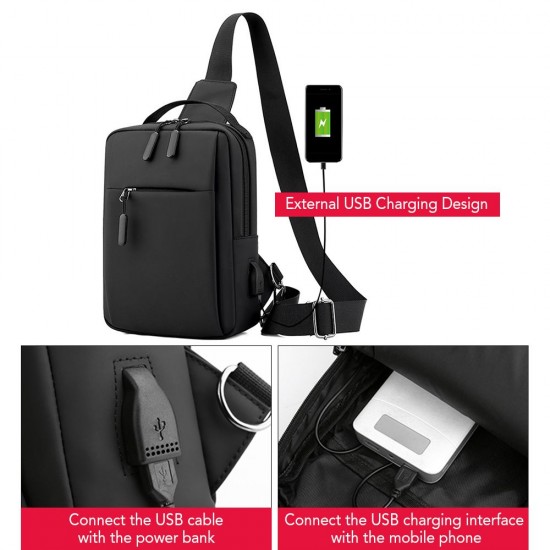 Men Sling Bag Single Shoulder Bag Crossbody Bag Wear-Resistant Nylon Bag Adjustable Strap Shoulder Bag Men Sling Bag Single Shoulder Bag Crossbody Bag Wear-Resistant Nylon Bag Adjustable Strap Shoulder Bag