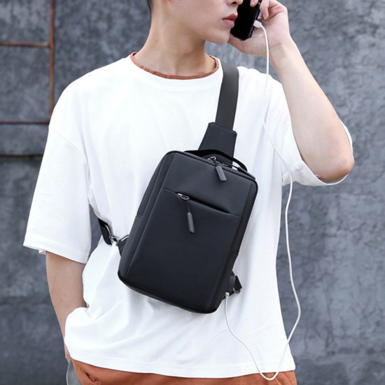 Men Sling Bag Single Shoulder Bag Crossbody Bag Wear-Resistant Nylon Bag Adjustable Strap Shoulder Bag Men Sling Bag Single Shoulder Bag Crossbody Bag Wear-Resistant Nylon Bag Adjustable Strap Shoulder Bag