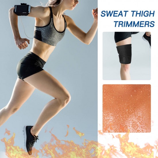 Thigh Trimmers Men Women Thigh Sleeves Adjustable Thigh Brace for Weight Loss Fitness Running Thigh Trimmers Men Women Thigh Sleeves Adjustable Thigh Brace for Weight Loss Fitness Running