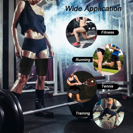Thigh Trimmers Men Women Thigh Sleeves Adjustable Thigh Brace for Weight Loss Fitness Running Thigh Trimmers Men Women Thigh Sleeves Adjustable Thigh Brace for Weight Loss Fitness Running