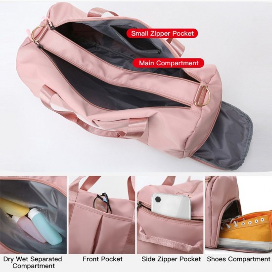 Dry Wet Separated Gym Bag Waterproof Travel Bag with Shoes Compartment Sport Bag for Workout Travel Sports Yoga Dry Wet Separated Gym Bag Waterproof Travel Bag with Shoes Compartment Sport Bag for Workout Travel Sports Yoga