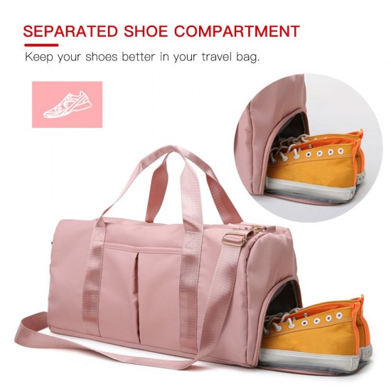 Dry Wet Separated Gym Bag Waterproof Travel Bag with Shoes Compartment Sport Bag for Workout Travel Sports Yoga Dry Wet Separated Gym Bag Waterproof Travel Bag with Shoes Compartment Sport Bag for Workout Travel Sports Yoga