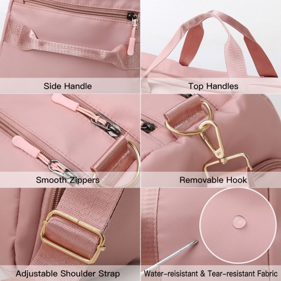 Dry Wet Separated Gym Bag Waterproof Travel Bag with Shoes Compartment Sport Bag for Workout Travel Sports Yoga Dry Wet Separated Gym Bag Waterproof Travel Bag with Shoes Compartment Sport Bag for Workout Travel Sports Yoga