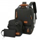 3pcs Backpack Set Women Men Laptop Backpack Shoulder Bag Small Pocket for Travel School Business Work College Fits Up to 14.5inches 3pcs Backpack Set Women Men Laptop Backpack Shoulder Bag Small Pocket for Travel School Business Work College Fits Up to 14.5inches