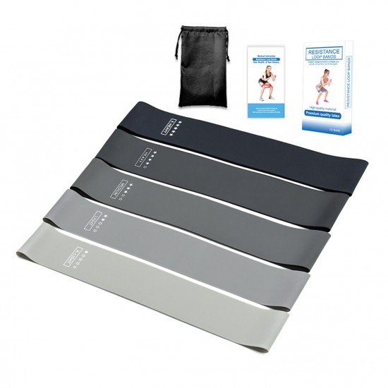 5pcs Resistance Loop Bands with Storage Bag Yoga Elastic Band Set for Yoga Home Gym Exercise Training 5pcs Resistance Loop Bands with Storage Bag Yoga Elastic Band Set for Yoga Home Gym Exercise Training