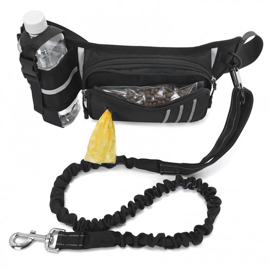Hands Free Dog Leash Waist Bag Reflective Waist Pouch with Retractable Bungees Poop Bag Dispenser Pouch Adjustable Waist Belt for Training Walking Jogging and Running Your Pet Hands Free Dog Leash Waist Bag Reflective Waist Pouch with Retractable Bungees Poop Bag Dispenser Pouch Adjustable Waist Belt for Training Walking Jogging and Running Your Pet