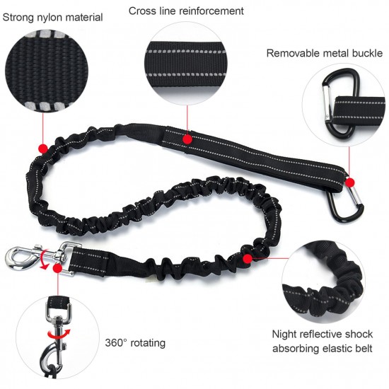 Hands Free Dog Leash Waist Bag Reflective Waist Pouch with Retractable Bungees Poop Bag Dispenser Pouch Adjustable Waist Belt for Training Walking Jogging and Running Your Pet Hands Free Dog Leash Waist Bag Reflective Waist Pouch with Retractable Bungees Poop Bag Dispenser Pouch Adjustable Waist Belt for Training Walking Jogging and Running Your Pet