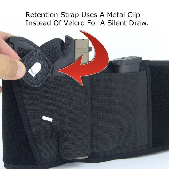 Multi-functional Concealed Carry Pistol Invisible Elastic Girdle Belt Pouch Right hand Tactical Belly Band Holster Waist Bag for Outdoor Sports Hunting Multi-functional Concealed Carry Pistol Invisible Elastic Girdle Belt Pouch Right hand Tactical Belly Band Holster Waist Bag for Outdoor Sports Hunting