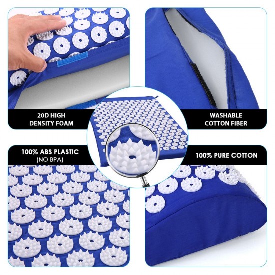 Acupressure Mat and Pillow Set Acupressure Mat and Pillow Set