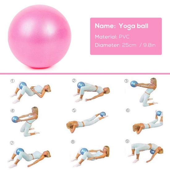 25cm Yoga Ball Anti-burst Thick Stability Ball Mini Pilates Barre Physical Ball 25cm Yoga Ball Anti-burst Thick Stability Ball Mini Pilates Barre Physical Ball