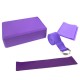 4pcs Yoga Equipment Set Yoga Blocks Stretching Strap Resistance Loop Band Exercise Band 4pcs Yoga Equipment Set Yoga Blocks Stretching Strap Resistance Loop Band Exercise Band