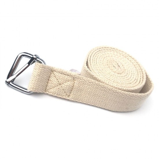 10ft Yoga Stretching Strap Cotton Exercise Strap Fitness Physical Therapy Strap with Metal Ring 10ft Yoga Stretching Strap Cotton Exercise Strap Fitness Physical Therapy Strap with Metal Ring