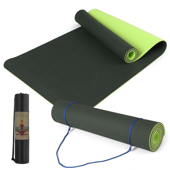 72x24IN Non-slip Yoga Mat TPE Eco Friendly Fitness Pilates Gymnastics Mat Gift Carrying Strap and Storage Bag 72x24IN Non-slip Yoga Mat TPE Eco Friendly Fitness Pilates Gymnastics Mat Gift Carrying Strap and Storage Bag
