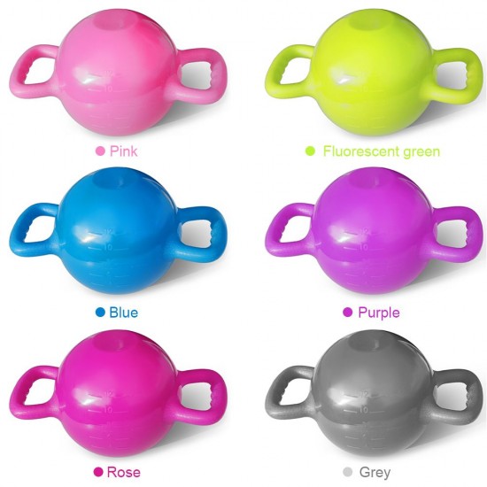 Yoga Fitness Kettle Bell 4-12LB Adjustable Water Kettlebell Dumbbell Double Handles Pilates Body Shaping Equipment Yoga Fitness Kettle Bell 4-12LB Adjustable Water Kettlebell Dumbbell Double Handles Pilates Body Shaping Equipment