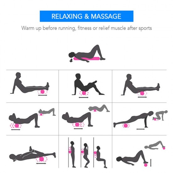 Yoga Foam Roller High-density EVA Muscle Roller Self Massage Tool for Gym Pilates Yoga Fitness 30cm / 45cm / 60cm Yoga Foam Roller High-density EVA Muscle Roller Self Massage Tool for Gym Pilates Yoga Fitness 30cm / 45cm / 60cm