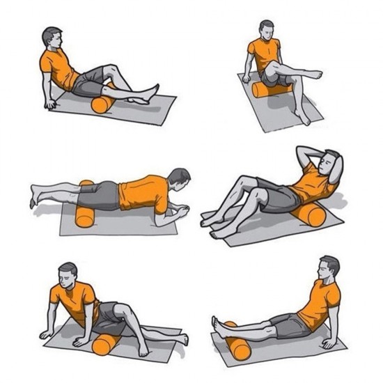 Yoga Foam Roller High-density EVA Muscle Roller Self Massage Tool for Gym Pilates Yoga Fitness 30cm / 45cm / 60cm Yoga Foam Roller High-density EVA Muscle Roller Self Massage Tool for Gym Pilates Yoga Fitness 30cm / 45cm / 60cm