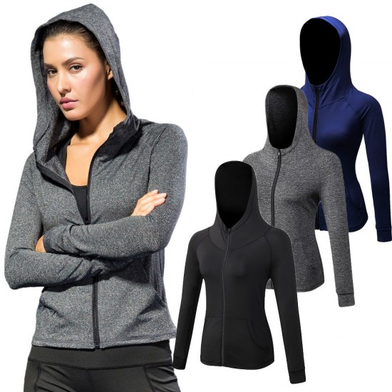 Women Full-zip Hooded Jackets Sport Hoodie Raglan Long Sleeves Pockets Workout Running Exercise Gym Track Sweatshirt Casual Tops Activewear Women Full-zip Hooded Jackets Sport Hoodie Raglan Long Sleeves Pockets Workout Running Exercise Gym Track Sweatshirt Casual Tops Activewear