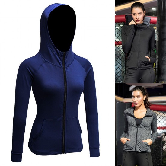 Women Full-zip Hooded Jackets Sport Hoodie Raglan Long Sleeves Pockets Workout Running Exercise Gym Track Sweatshirt Casual Tops Activewear Women Full-zip Hooded Jackets Sport Hoodie Raglan Long Sleeves Pockets Workout Running Exercise Gym Track Sweatshirt Casual Tops Activewear