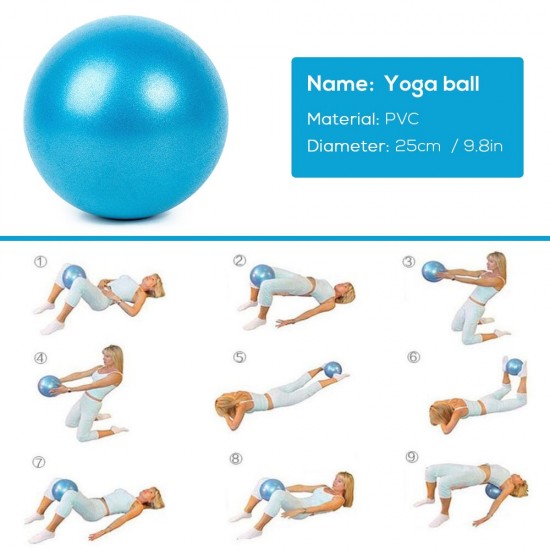 25cm Yoga Ball Anti-burst Thick Stability Ball Mini Pilates Barre Physical Ball 25cm Yoga Ball Anti-burst Thick Stability Ball Mini Pilates Barre Physical Ball