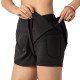 Women Running Shorts 2-in-1 with Pocket Wide Waistband Coverage Layer Liner Lounging Sport Yoga Leggings Fitness Workout Athletic Gym Home Sportswear Women Running Shorts 2-in-1 with Pocket Wide Waistband Coverage Layer Liner Lounging Sport Yoga Leggings Fitness Workout Athletic Gym Home Sportswear