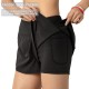 Women Running Shorts 2-in-1 with Pocket Wide Waistband Coverage Layer Liner Lounging Sport Yoga Leggings Fitness Workout Athletic Gym Home Sportswear Women Running Shorts 2-in-1 with Pocket Wide Waistband Coverage Layer Liner Lounging Sport Yoga Leggings Fitness Workout Athletic Gym Home Sportswear