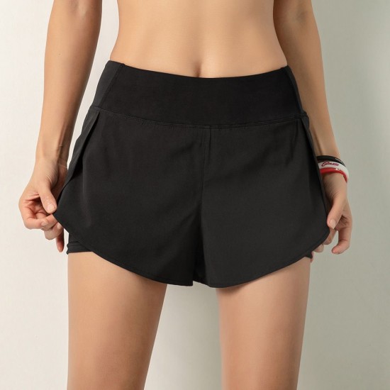 Women Running Shorts 2-in-1 with Pocket Wide Waistband Coverage Layer Liner Lounging Sport Yoga Leggings Fitness Workout Athletic Gym Home Sportswear Women Running Shorts 2-in-1 with Pocket Wide Waistband Coverage Layer Liner Lounging Sport Yoga Leggings Fitness Workout Athletic Gym Home Sportswear