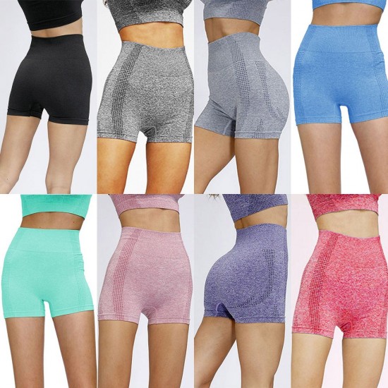 Women Sports Shorts Yoga Shorts Stretchable High Waist Seamless Bodycon Training Gym Sportswear Women Sports Shorts Yoga Shorts Stretchable High Waist Seamless Bodycon Training Gym Sportswear