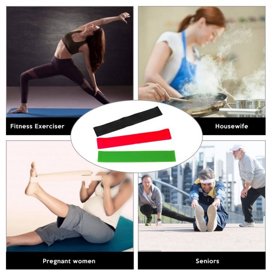 3PCS Sports Exercise Resistance Loop Bands Set Elastic Booty Band Set for Legs and Strength Training 3PCS Sports Exercise Resistance Loop Bands Set Elastic Booty Band Set for Legs and Strength Training