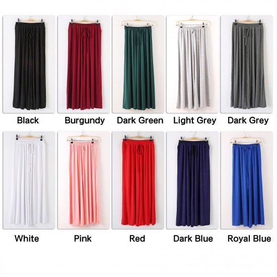 Women Wide Leg Pants Drawstring Loose Flare Dance Pants Female Trousers Yoga Workout Beach Women Wide Leg Pants Drawstring Loose Flare Dance Pants Female Trousers Yoga Workout Beach