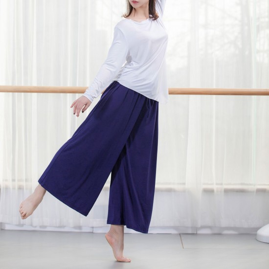 Women Wide Leg Pants Drawstring Loose Flare Dance Pants Female Trousers Yoga Workout Beach Women Wide Leg Pants Drawstring Loose Flare Dance Pants Female Trousers Yoga Workout Beach
