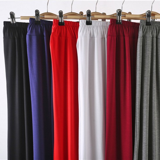 Women Wide Leg Pants Drawstring Loose Flare Dance Pants Female Trousers Yoga Workout Beach Women Wide Leg Pants Drawstring Loose Flare Dance Pants Female Trousers Yoga Workout Beach