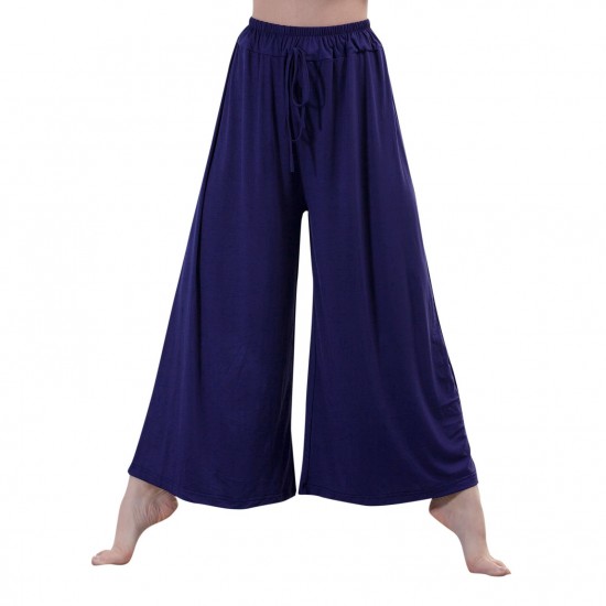 Women Wide Leg Pants Drawstring Loose Flare Dance Pants Female Trousers Yoga Workout Beach Women Wide Leg Pants Drawstring Loose Flare Dance Pants Female Trousers Yoga Workout Beach