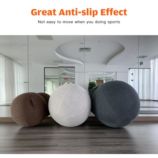 55cm/65cm/75cm Cotton+Linen Protective Yoga Ball Cover Exercise Ball Protection Skin Wrap Accessory 55cm/65cm/75cm Cotton+Linen Protective Yoga Ball Cover Exercise Ball Protection Skin Wrap Accessory