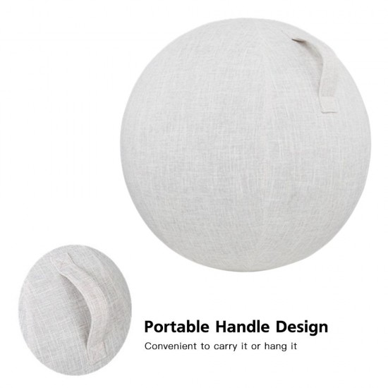 55cm/65cm/75cm Cotton+Linen Protective Yoga Ball Cover Exercise Ball Protection Skin Wrap Accessory 55cm/65cm/75cm Cotton+Linen Protective Yoga Ball Cover Exercise Ball Protection Skin Wrap Accessory