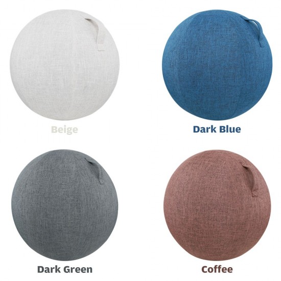 55cm/65cm/75cm Cotton+Linen Protective Yoga Ball Cover Exercise Ball Protection Skin Wrap Accessory 55cm/65cm/75cm Cotton+Linen Protective Yoga Ball Cover Exercise Ball Protection Skin Wrap Accessory