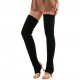 Women Yoga Stockings Open Heel Ribbed Knit Thigh High Leg Warmers for Ballet Dancing Lounging Women Yoga Stockings Open Heel Ribbed Knit Thigh High Leg Warmers for Ballet Dancing Lounging