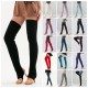 Women Yoga Stockings Open Heel Ribbed Knit Thigh High Leg Warmers for Ballet Dancing Lounging Women Yoga Stockings Open Heel Ribbed Knit Thigh High Leg Warmers for Ballet Dancing Lounging