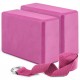 2 Pack Yoga Blocks and Yoga Strap Set Non-Slip EVA Foam Fitness Blocks for Yoga Pilates Fitness Training 2 Pack Yoga Blocks and Yoga Strap Set Non-Slip EVA Foam Fitness Blocks for Yoga Pilates Fitness Training